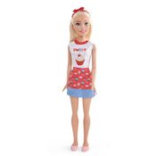 Boneca Barbie com Acessórios - Profissões - Confeiteira - 70 cm - Pupee
