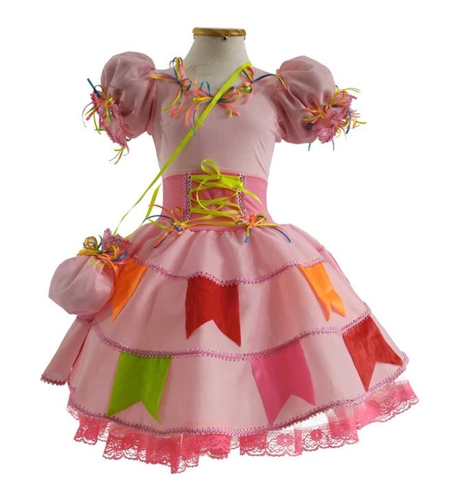 Vestido Festa junina Feminino Conjunto Camisa Xadrez + Tutu - Ri Happy