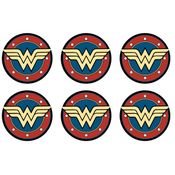 Porta Copos - Mulher Maravilha gold logo vermelho