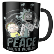 Caneca Rick and Morty - Peace Among Worlds - Middle Finger