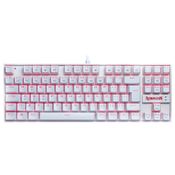 Teclado Gamer Redragon Kumara Lunar White Mecânico ABNT2 LED Vermelho Switch Brown K552W-2