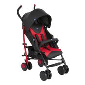 Carrinho de Bebê para Passeio Chicco Echo com Bumper Bar Scarlet 0 Meses até 15kg Preto e Vermelho