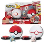 Pokémon Ataque Surpresa - Kit Pokébola Squirtle e Jigglypuff