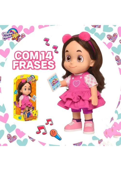 Boneco Maria Clara & JP: Maria Clara com Som - Baby Brink 1056