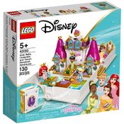 LEGO Disney Princess O Livro de Histórias e Aventuras de Ariel, Bela, Cinderela e Tiana 43193 130 Peças