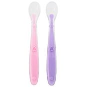Kit Colher De Silicone Bebe Introdução Alimentar Buba