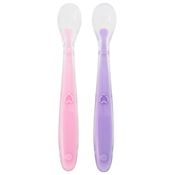 Kit Colher De Silicone Bebe Introdução Alimentar Buba