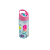 Garrafinha Infantil Com Canudo 380ml Aventuras Sereia Buba Rosa