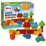 Blocos de Montar Fofo Blocos Fazendinha Elka