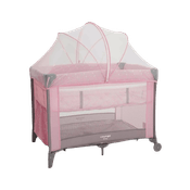 Berço Cercado Portátil para Bebê Sleep até 18kgs Rosa Voyage