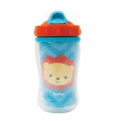 Copo com Canudo - Buba - Animal Fun - Leão - 320 ml