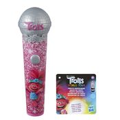 Microfone da Poppy - DreamWorks - Trolls - Poppy - Luz e Som - Hasbro