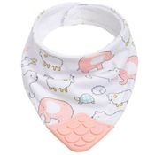 Bandana Com Mordedor Animais Rosa Buba