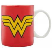 Caneca Vermelha e Amarela - DC Comics - Mulher-Maravilha