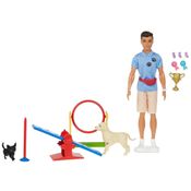 Boneco Ken Barbie Profissões Treinador de Cães GJM32 GJM34 Mattel
