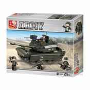 Blocos de Montar Multikids Land Force Tanque de Guerra - 312 Peças