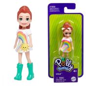 Polly Pocket Lila Ruiva Vestido Arco Iris