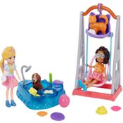 Conjunto Polly Pocket Balanço Pet Wash N Wag GFR06 Mattel