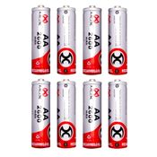 Kit com 8 Pilhas Recarregaveis AA MOX Premium 2600mAh