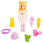 Boneca Polly Pocket Kit Fashion Polly Floral Mattel - GMF78