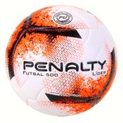 Bola de Futsal Lider XXI Branco e Laranja Penalty