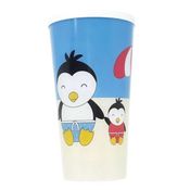 Copo Infantil Com Tampa Eco Pinguim 400ml - Giro Baby