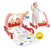 Tapete Piano de Atividade e Andador PlayWalker Rosa Maxibaby