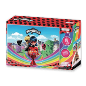 QUEBRA CABECA MIRACULOUS LADYBUG e CAT NOIR 3D - 48 PEÇAS BR1623