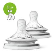 Bico de Mamadeira Linha Pétala Nº2 Phillips Avent Transparente
