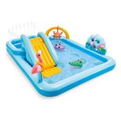 Piscina Playground Infantil Inflável Aventura na Floresta 493L Azul Intex  - 57161