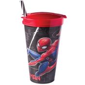 Copo Marvel Homem Aranha Vingadores Infantil 540 ml Plasutil