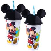 Kit Copo Disney Mickey com Orelhas 2 Unidades Infantil