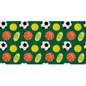 Tapete Brisa Infantil Bolas Verdes 43cm x 130cm – Kapazi