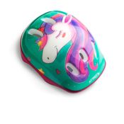 Kit de Proteção Infantil Unicorn Capacete Cotoveleiras Joelheiras e Luva Tam, Único Atrio - ES199