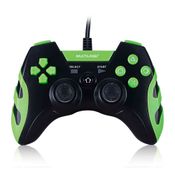 Controle Gamer PS3/PC Preto/Verde Multilaser - JS091