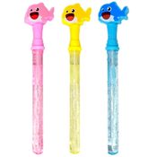 Kit 3 tubos de Fazer Bolhas de Sabão Infantil Shark Tubarão Baby