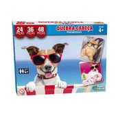 Quebra Cabeça Progressivo Pets 24/36/48 Peças Premium Pais e Filhos