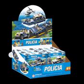 Blocos de Montar Polícia 543 Peças 2 em 1 Pais e Filhos