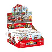 Kit de Blocos de Montar Bombeiro 553 Peças Pais e Filhos