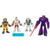 Bonecos Imaginext Buzz Lightyear Viagem no Tempo HGT28 24 cm 6 Peças Mattel