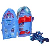 Conjunto PJ Masks QG 2 em 1 Quartel-General e Foguete Menino Gato F2098 Hasbro ? 7,5cm