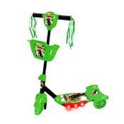 Patinete Infantil DM Toys 3 Rodas Musical com Cesta Dinossauro - DMR5620