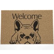 Capacho Vinil Pet Welcome Bulldog 40cm x 60cm