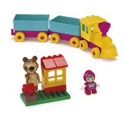 Mini Figura Com Blocos - Trenzinho - Masha e o Urso - Monte Libano