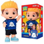 Luccas Neto Boneco Aventureiro Azul 27cm 14 Frases Lucas Original Rosita Presente Crianças +3 Anos