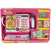 Barbie Caixa Registradora Infantil Com Som Calculadora Scanner Original Fun Brinquedo Presente Meninas Crianças +3 Anos