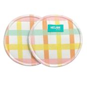 Absorventes Para Seios Reutilizável Xadrez Candy