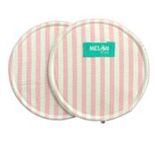 Absorventes Para Seios Reutilizável Listrado Rosa