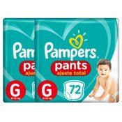 Fralda Pampers Pants Ajuste Total G 144 Unidades