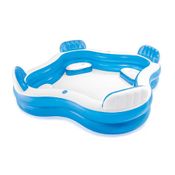 Piscina Inflável Familiar com Assentos 990L Azul Intex - 56475
